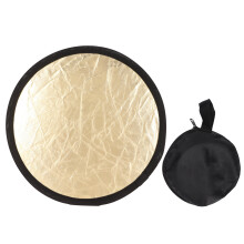 2-in-1 Round Reflector Collapsible Light Diffuser for Photography
