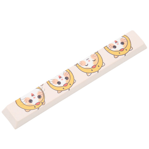 Spacebar Keycap PBT Cat Pattern Cute DIY Universal Mechanical Keyboard 2
