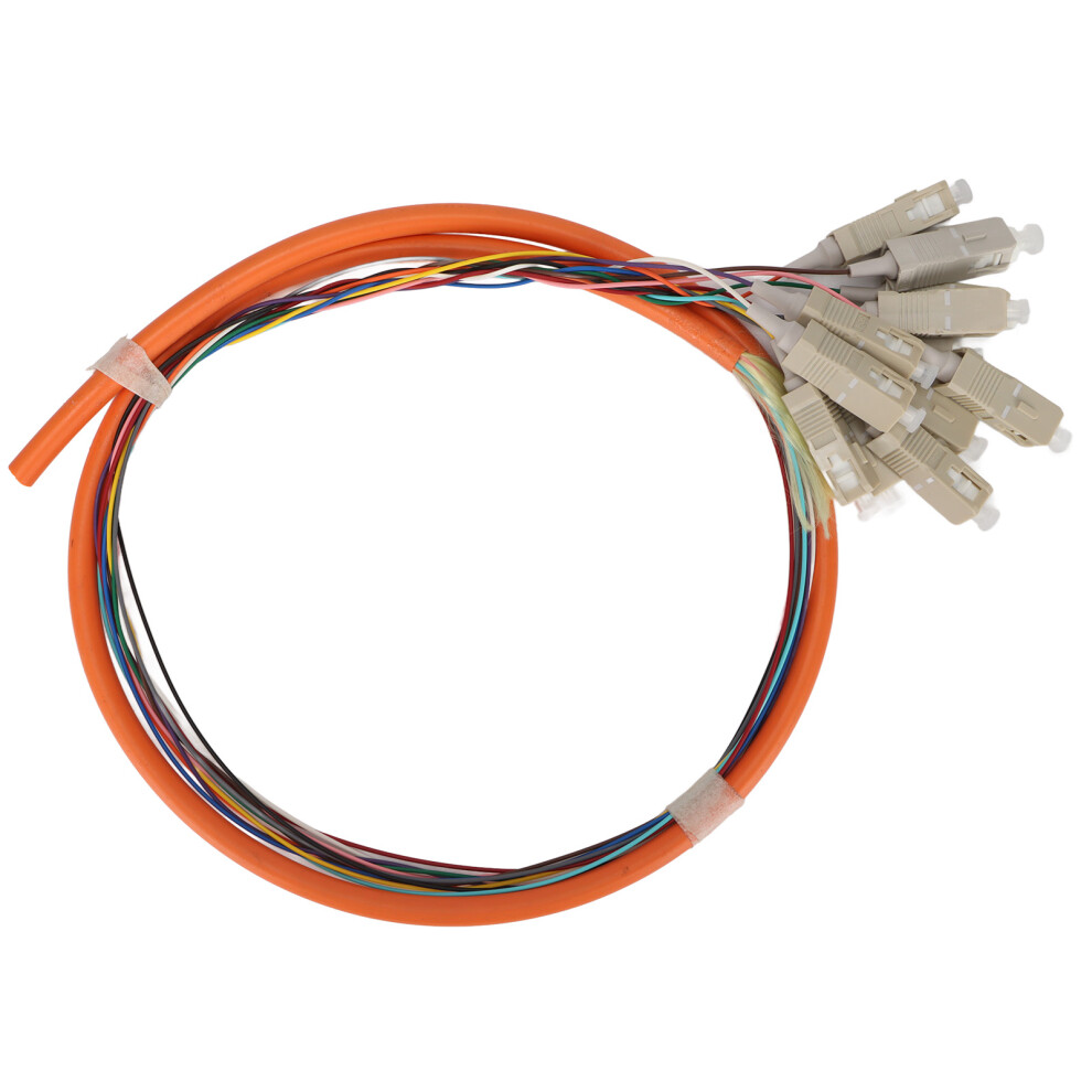 Fiber Optic Cable 1M 12 Strand Multimode Ceramic Ferrule Patch Cord 609610447177