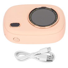 (Green) Rechargeable Hand Warmer 10000mAh Power Bank LED Camping Winter Pink
