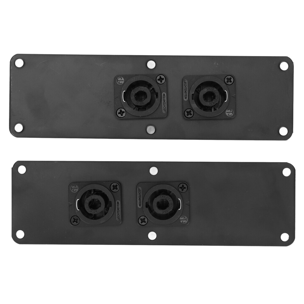 Metal Speaker Jack Plate Dual 2 Cannon Connectors 6In-18In 609610450887