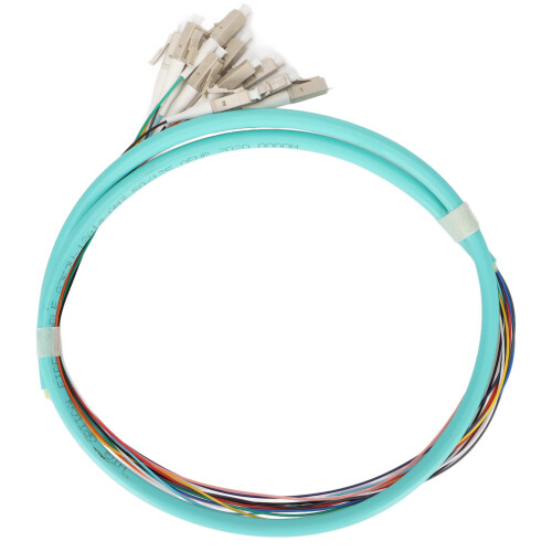 12 Strand Ceramic Ferrule Single Mode Patch Cord Low Loss 2