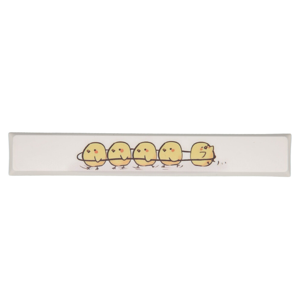 (Type B) Spacebar Keycap Pbt Chicken Pattern Diy Type B Yellow 609610447320