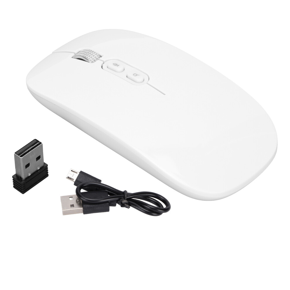 () Wireless Mouse 1600Dpi Ai Optical Voice Input Laptop Grey/White 609610452911