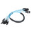SATA Cables 7 Pin 6Gbps Mini High Speed 6 Wire Set for Computer 1