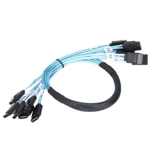 SATA Cables 7 Pin 6Gbps Mini High Speed 6 Wire Set for Computer