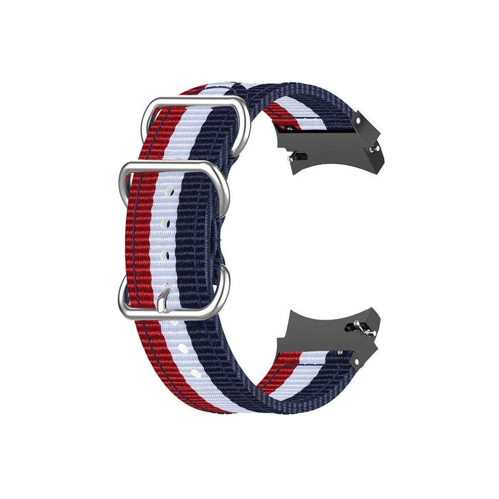 Smartwatch Strap Canvas 40Mm 42Mm 44Mm 46Mm 3 Stripes Blue White Red Blue,White,Red 609610454731