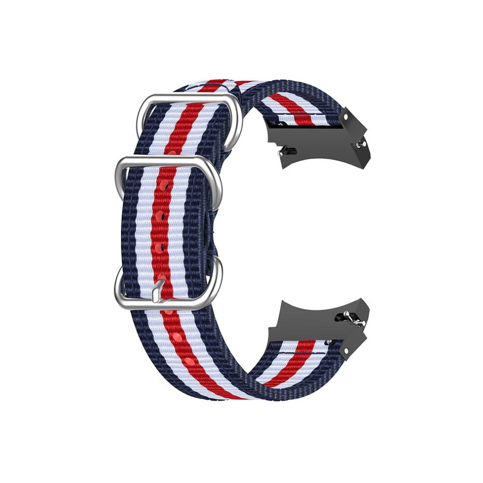 Smartwatch Strap Canvas 40Mm 42Mm 44Mm 46Mm 5 Stripes Blue White Red Blue,White,Red 609610454748