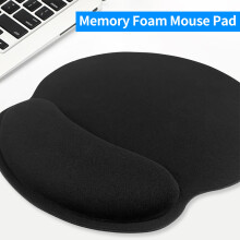 Anti-slip Gaming Mouse Pad Memory Foam Wrist Pad for PC Laptop Black