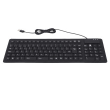 108 Key Spanish USB Foldable Quiet Waterproof Silicone Keyboard