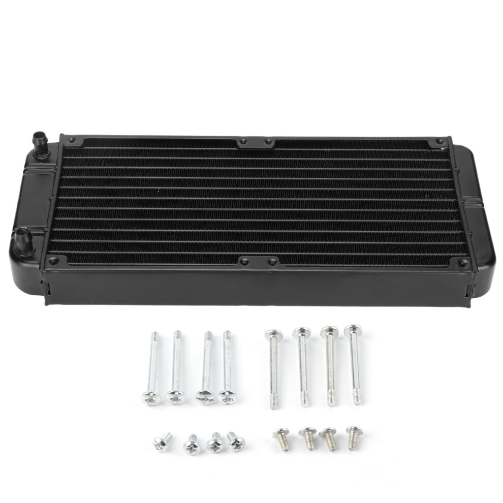 Aluminum Radiator 18 Tubes G 1/4 Thread Low Noise Heat Exchanger 609610450757