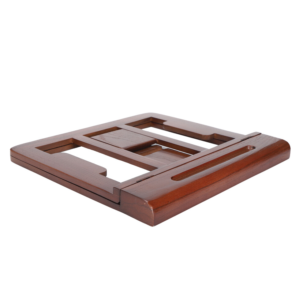 (Walnut) Computer Stand Folding Heighten Desktop Holder Walnut 609610458821