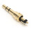3.5mm 3Pole GoldPlated Headphone Jack Adapter Replacement 3