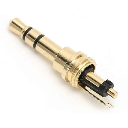3.5mm 3Pole GoldPlated Headphone Jack Adapter Replacement 2