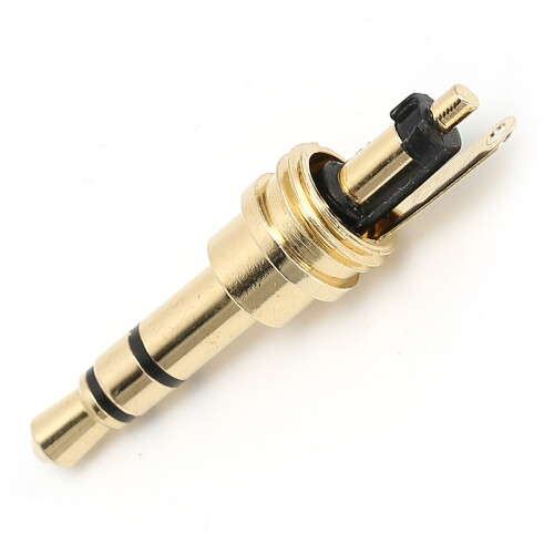 3.5mm 3Pole GoldPlated Headphone Jack Adapter Replacement 1