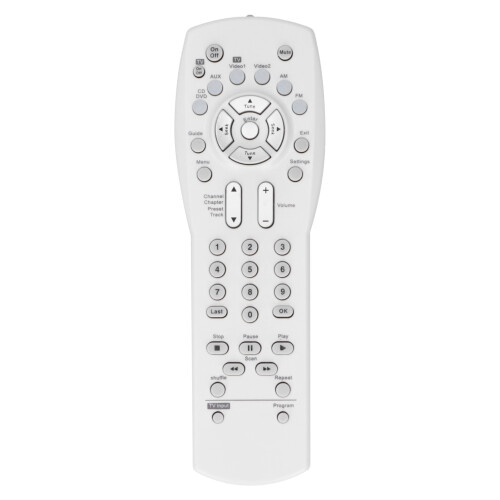 (White) TV/DVD/VCR/AUX AV Media Center Controller White