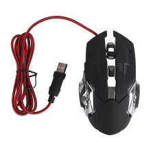 6-Button Wired Gaming Mouse USB Optical Black