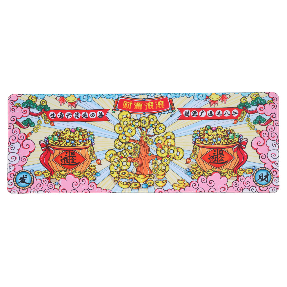 (300 X 800 X 3Mm Money Billowing) Large Mouse Pad Rubber Gaming Washable Keyboard Desk Mat 300X800x3mm 609610463634