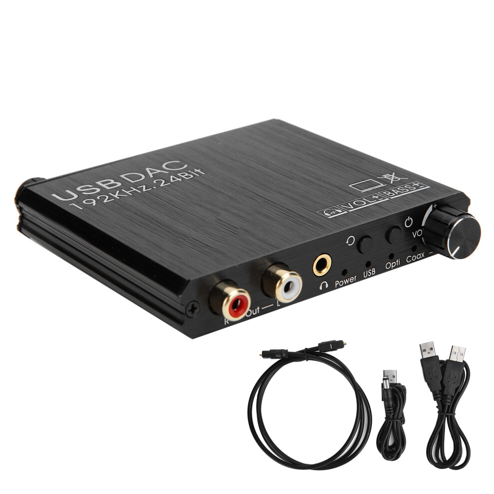 Ay107 Dac Converter Digital Analog Audio Rca 3.5Mm Coaxial Optical 609610463849