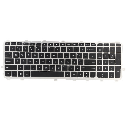 Portable Keyboard Silver Frame for HP Envy TouchSmart 15-J 17-J