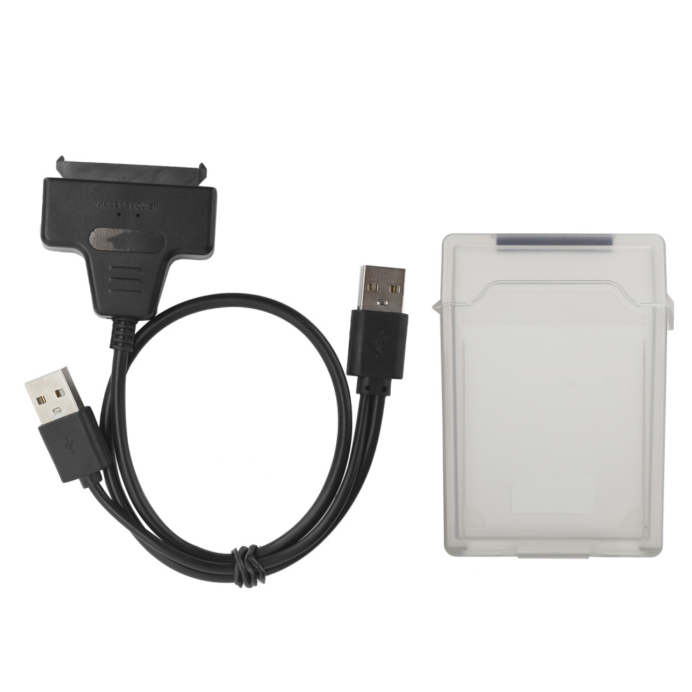 () Sata Hdd/Ssd Dual Interface Adapter Cable 2.5In With Protect Box Green/Gray 609610463757