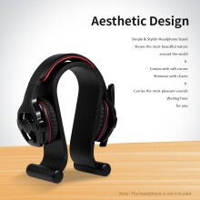 Wooden Headphone Stand Gaming Headset Holder Black