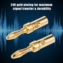 Corrosion-Resistant Banana Plug Audio Video Amplifier Speaker