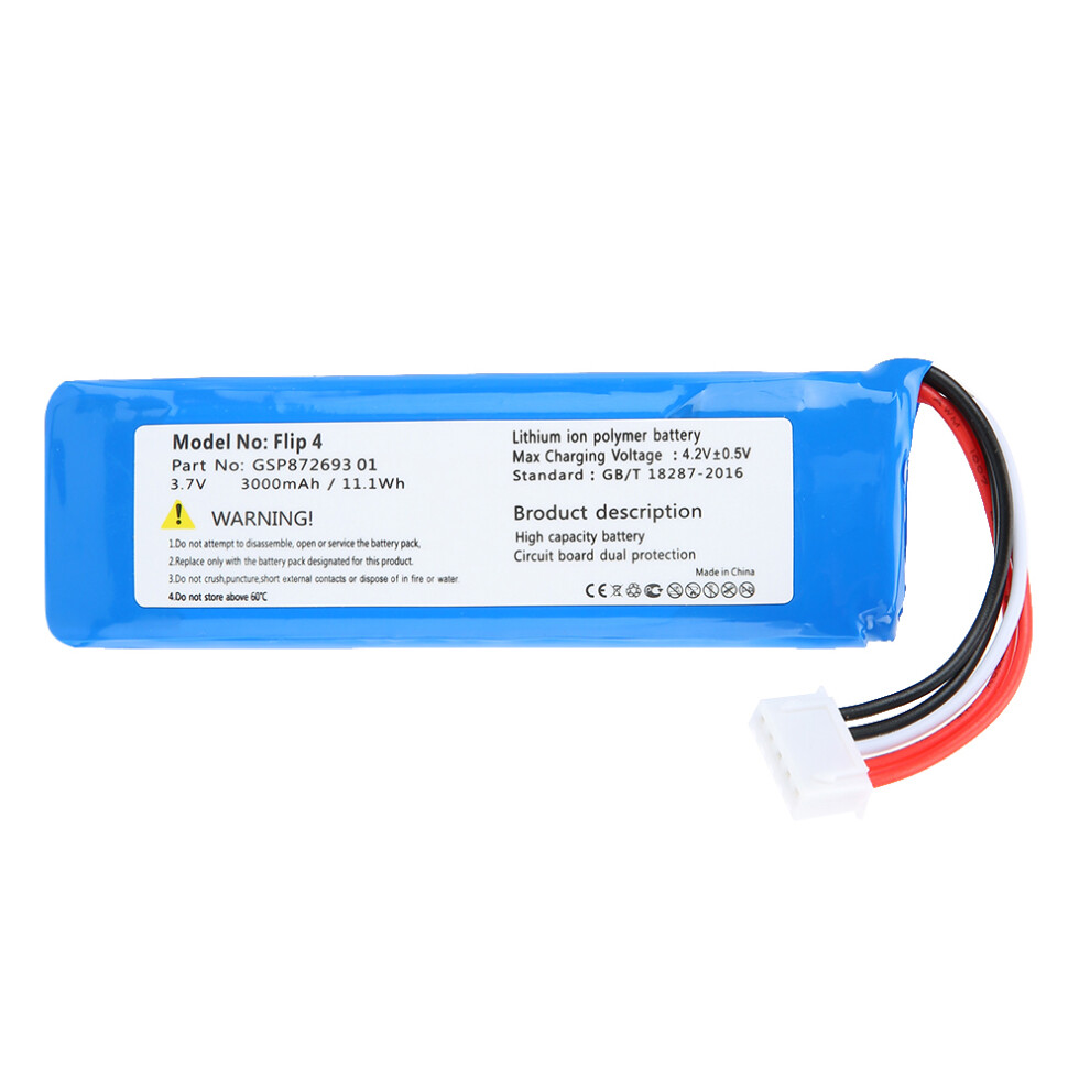 3000Mah Lithium Battery For Flip 4 Speaker 609610472414