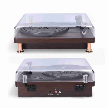 Portable Record Player 33/45/78 RPM for Home Entertainment
