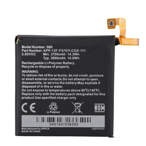 S60 3700mAh Battery for Caterpillar CAT 2