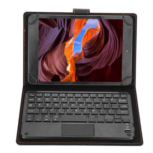 7/8in Bluetooth Touchpad Keyboard 75hr Work for Android/iOS/Windows 2