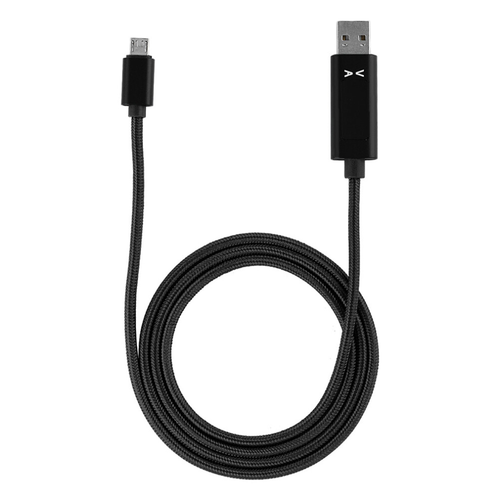 1.2M Fast Charging Cable Nylon Braided Black 609610476566