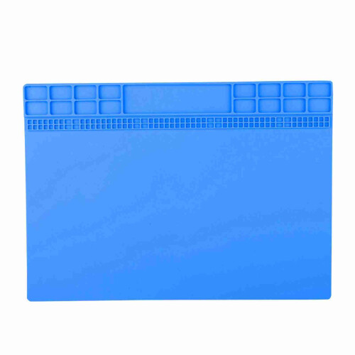 Heat Resistant Phone Computer Insulation Pad Mat Dark Blue 2