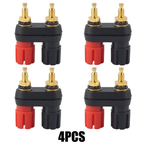 Speaker Binding Post Terminal 2 Way Banana Plug Jack (4PCS)