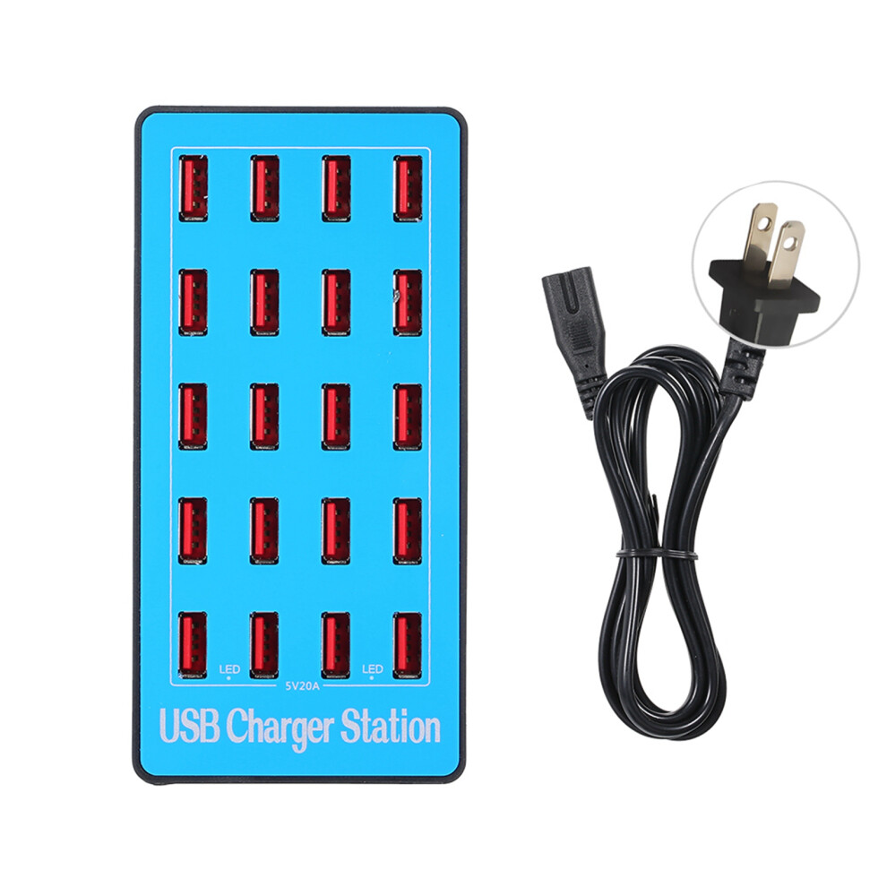 Usb Smart Charger 20-Port Power Adapter Universal Charging Station 609610475224