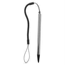 Touch Painting Pen Resistive Stylus Spring Rope for POS PDA Silver