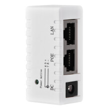 POE Splitter Ethernet Injector Adapter LAN White
