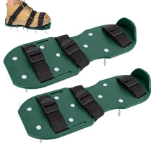 Lawn Aerator Shoes Adjustable, Heavy-Duty Spikes, Gardening Footwear For Lawn Care, Yard Tools