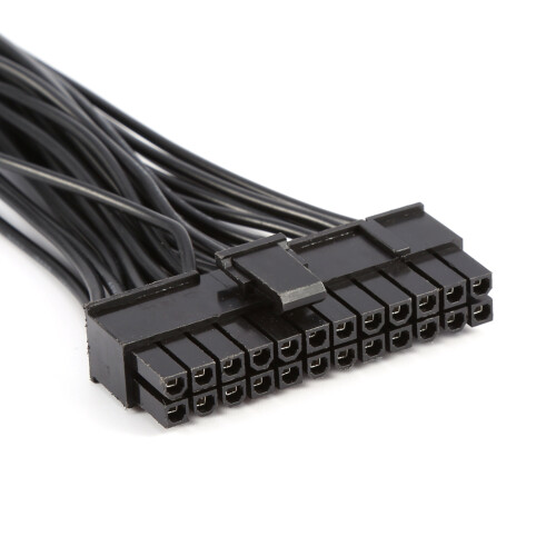 24Pin Mining Dual PSU Adapter ATX Power Cable 30cm 20+4pin 2