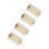 4pcs Universal 3AA to D Size Battery Adapter Holder Box White 5
