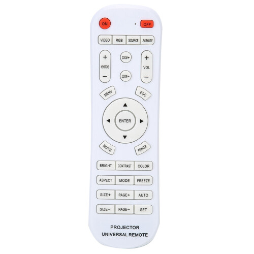 White Remote Control for Projector
