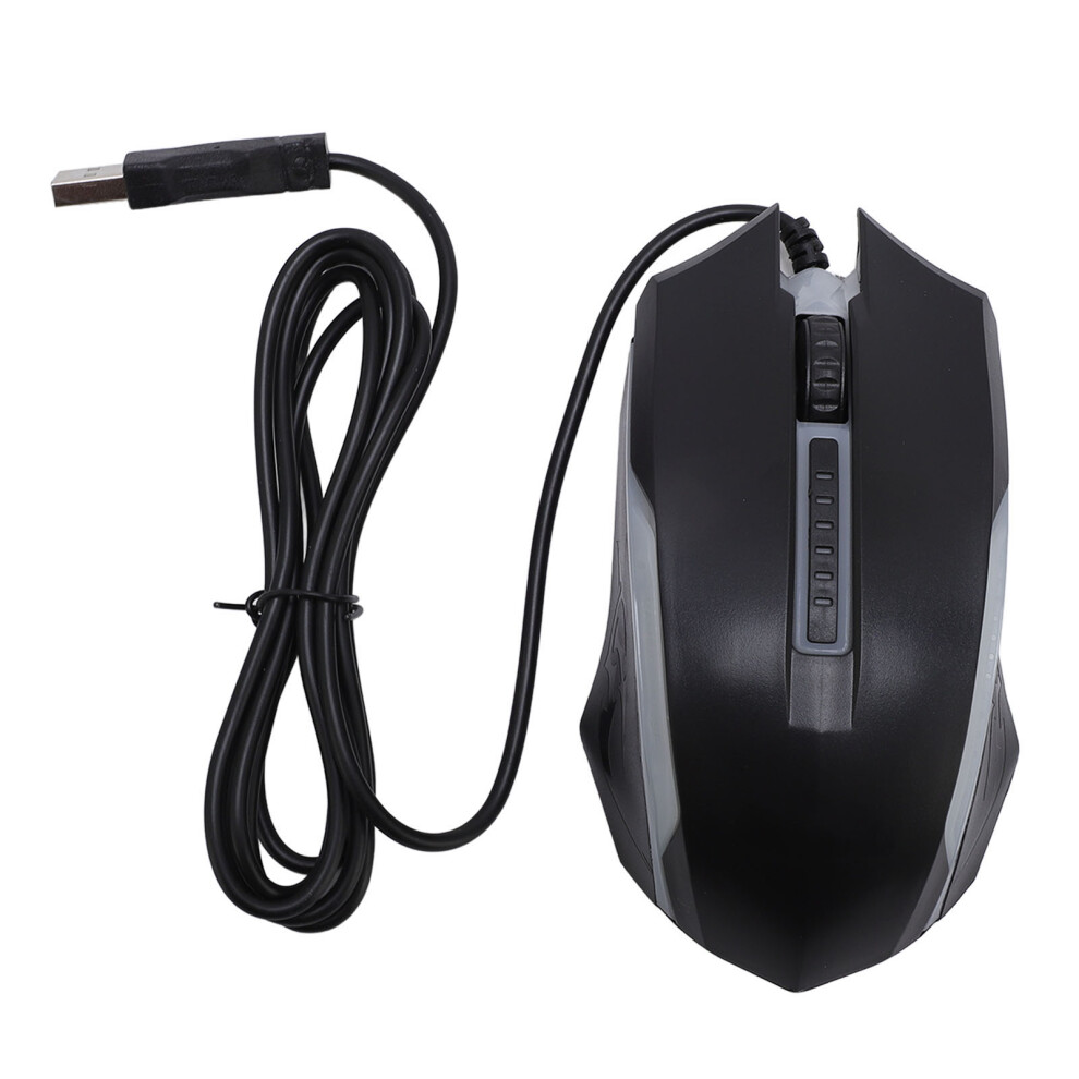 Usb Wired Mouse 4.9Ft Cable 1200Dpi Rgb Optical For Desktop Laptop 609610479413
