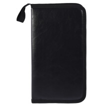 80 Disc Large Capacity Portable PU Leather CD DVD VCD Case Black