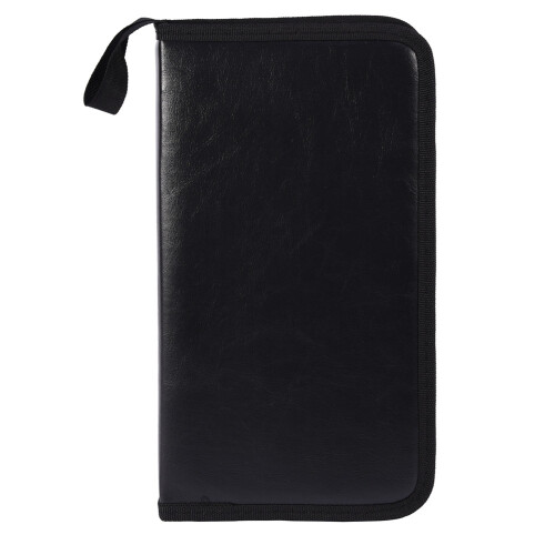 80 Disc Large Capacity Portable PU Leather CD DVD VCD Case Black