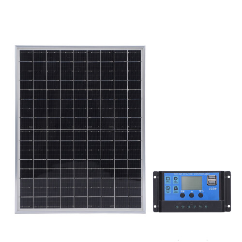 15W Portable Solar Panel 12V/24V Auto Adaptive with 60A Controller 1