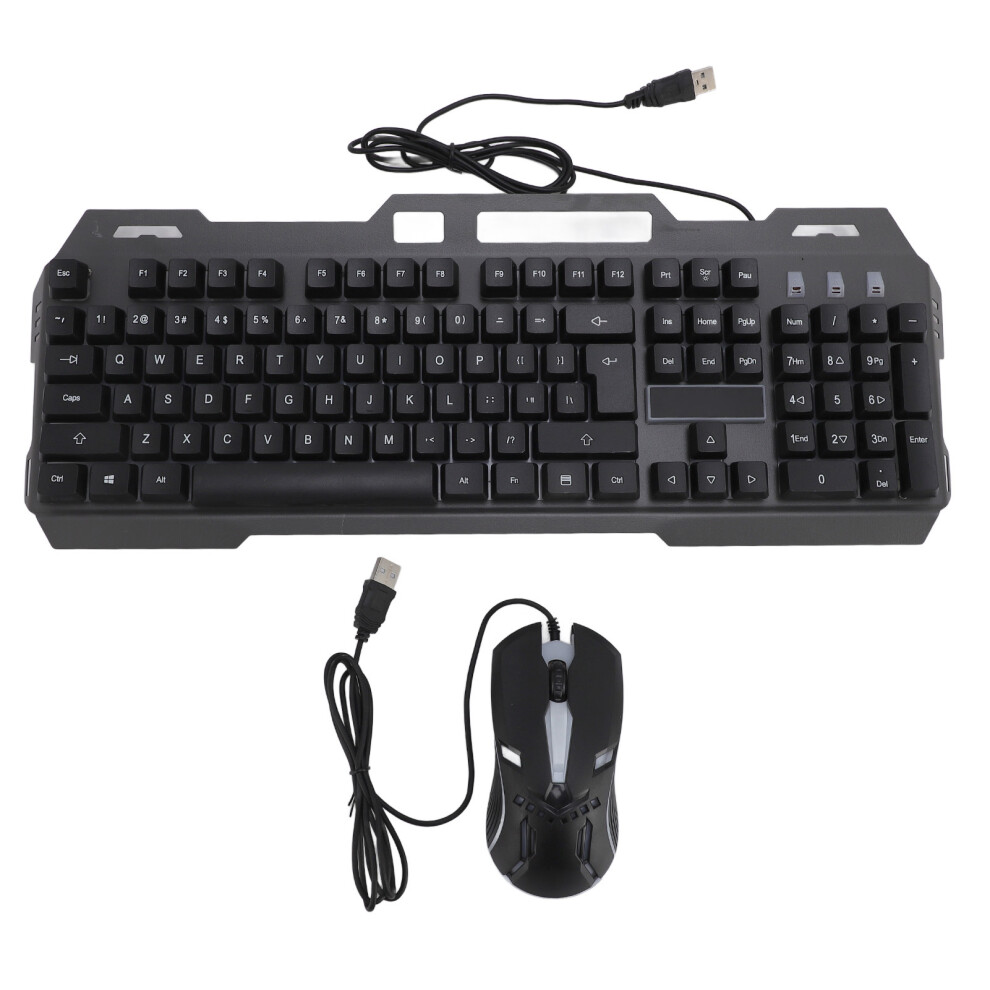 Wired Keyboard Mouse Combo 1200Dpi Rgb 104 Keys Aluminum Gaming 609610479420