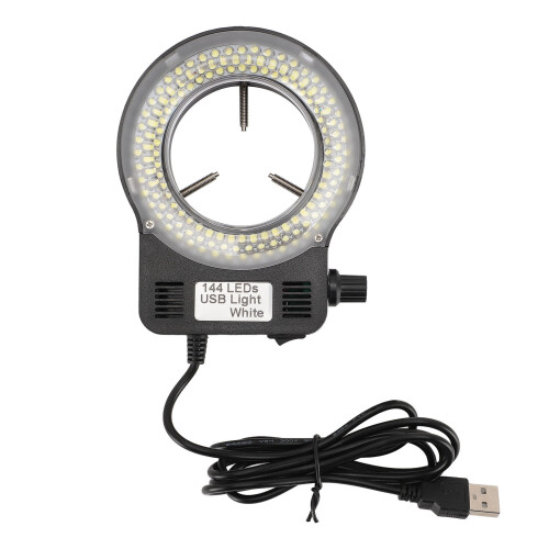 LED-Mikroskop-Ringlicht 144 LEDs 4W 6500-7500K dimmbar