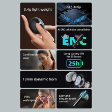 Mibro Earbuds 2 BT 5.3 Leicht IPX5 Wasserdicht Stereo