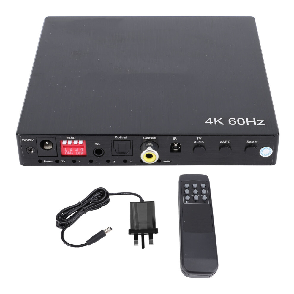 (US Plug) 4K EARC HD 4x1 Bi-Directional Video Switcher IR EDID HDCP 2.2-image-OPC-PKTYV82-NEW