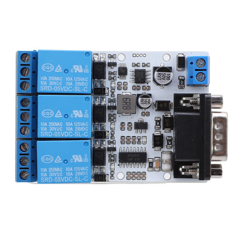 MODBUS RTU RS232 Relay Module 3 Channel Opto 8 Bit MCU 1